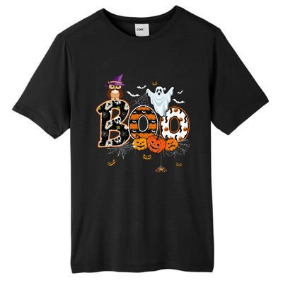 Boo Creepy Owl Pumpkin Ghost Funny Halloween Costume Tall Fusion ChromaSoft Performance T-Shirt