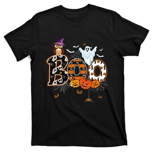 Boo Creepy Owl Pumpkin Ghost Funny Halloween Costume T-Shirt