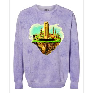 Beirut City On Floating Land Colorblast Crewneck Sweatshirt