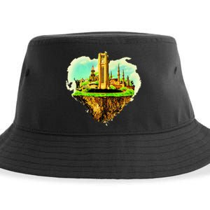 Beirut City On Floating Land Sustainable Bucket Hat