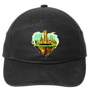 Beirut City On Floating Land 7-Panel Snapback Hat