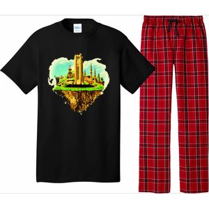 Beirut City On Floating Land Pajama Set