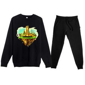 Beirut City On Floating Land Premium Crewneck Sweatsuit Set