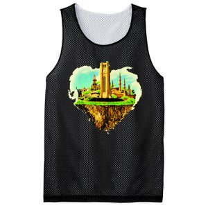 Beirut City On Floating Land Mesh Reversible Basketball Jersey Tank