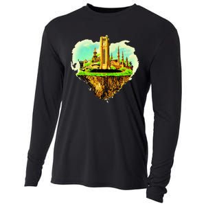 Beirut City On Floating Land Cooling Performance Long Sleeve Crew