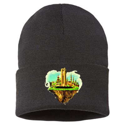 Beirut City On Floating Land Sustainable Knit Beanie