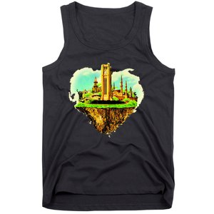 Beirut City On Floating Land Tank Top