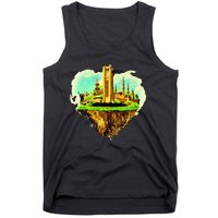 Beirut City On Floating Land Tank Top