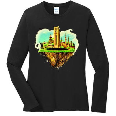 Beirut City On Floating Land Ladies Long Sleeve Shirt