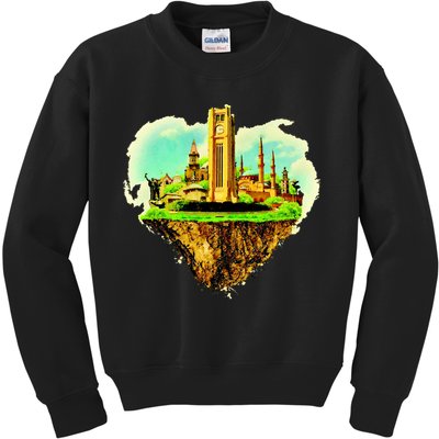 Beirut City On Floating Land Kids Sweatshirt