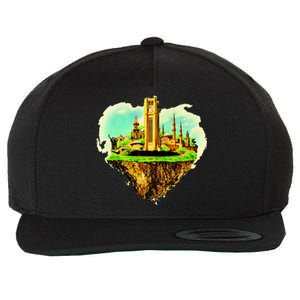 Beirut City On Floating Land Wool Snapback Cap