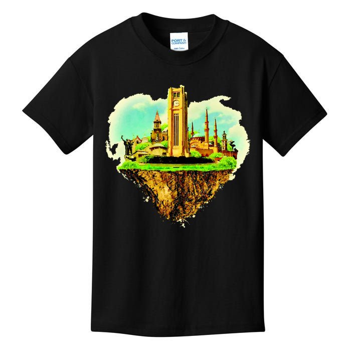 Beirut City On Floating Land Kids T-Shirt