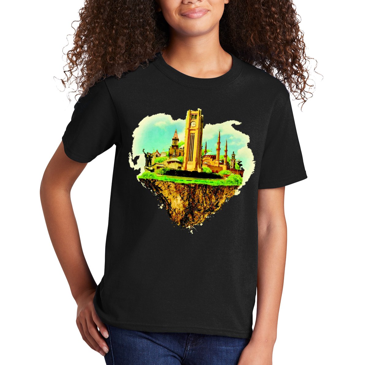 Beirut City On Floating Land Kids T-Shirt