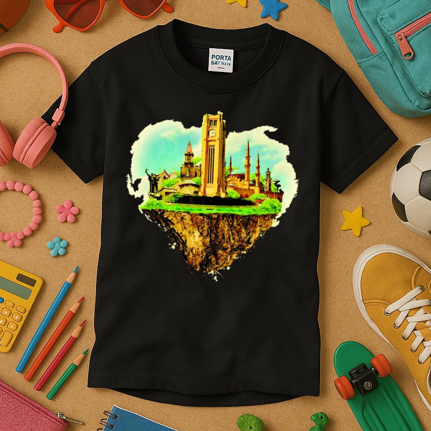 Beirut City On Floating Land Kids T-Shirt