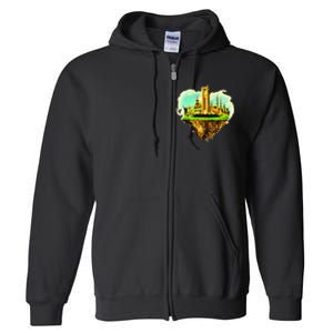 Beirut City On Floating Land Full Zip Hoodie