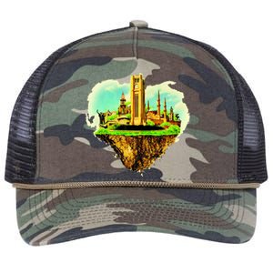 Beirut City On Floating Land Retro Rope Trucker Hat Cap