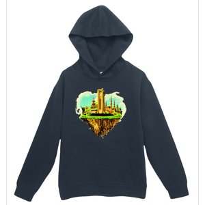 Beirut City On Floating Land Urban Pullover Hoodie