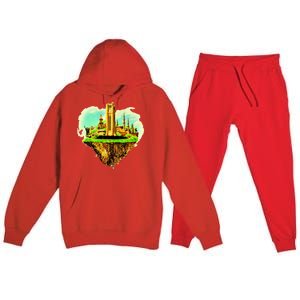 Beirut City On Floating Land Premium Hooded Sweatsuit Set