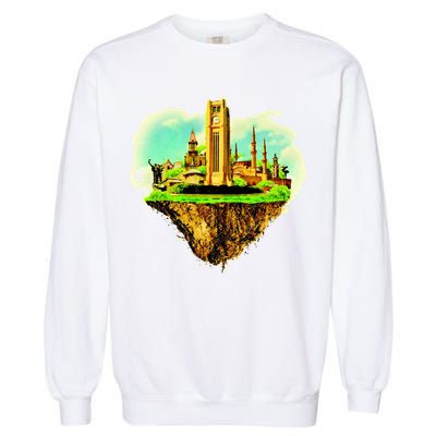 Beirut City On Floating Land Garment-Dyed Sweatshirt