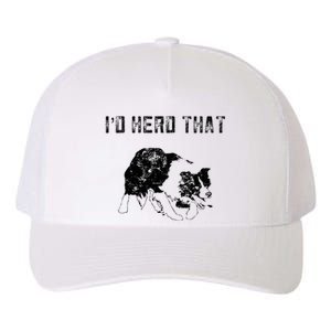 Border Collie Owner For Funny Herd That Border Collie  Yupoong Adult 5-Panel Trucker Hat