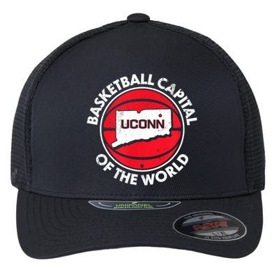 Basketball Capital Of The World Connecticut Flexfit Unipanel Trucker Cap