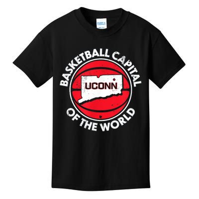 Basketball Capital Of The World Connecticut Kids T-Shirt