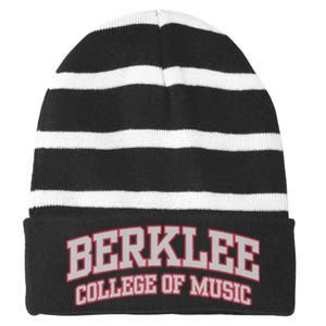 Berklee College Of Music Striped Beanie with Solid Band