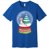 Beagle Christmas Ornats Crystal Ball Snowy Xmas Tree Cute Gift Premium T-Shirt