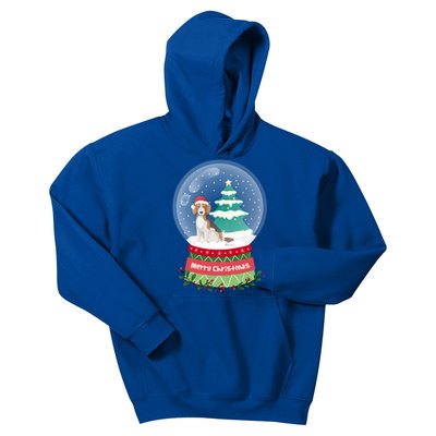 Beagle Christmas Ornats Crystal Ball Snowy Xmas Tree Cute Gift Kids Hoodie