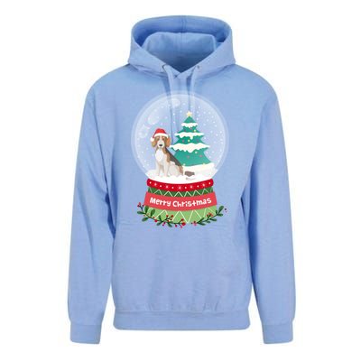 Beagle Christmas Ornats Crystal Ball Snowy Xmas Tree Cute Gift Unisex Surf Hoodie