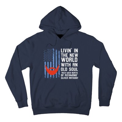 Blue Collar Oliver Anthony Rich Men North Of Richmond Flag Hoodie