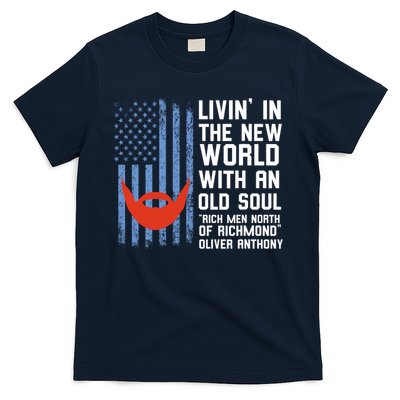 Blue Collar Oliver Anthony Rich Men North Of Richmond Flag T-Shirt