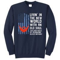 Blue Collar Oliver Anthony Rich Men North Of Richmond Flag Tall Sweatshirt