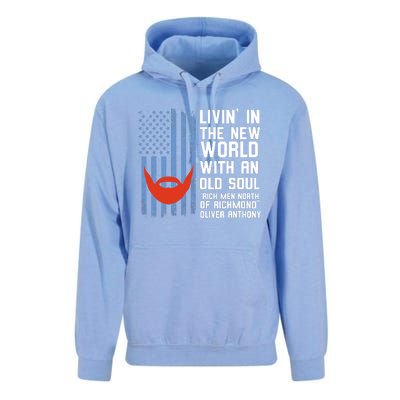 Blue Collar Oliver Anthony Rich Men North Of Richmond Flag Unisex Surf Hoodie