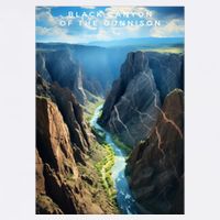 Black Canyon Of The Gunnison National Park Photographic Tall T-Shirt