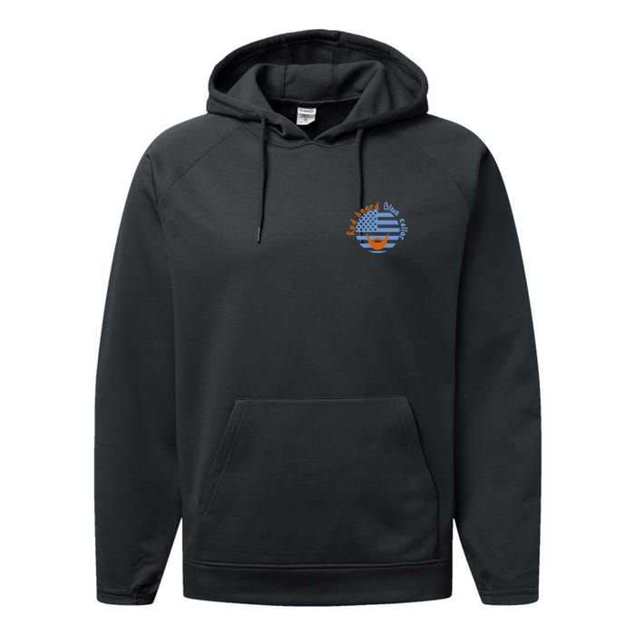 Blue Collar Oliver Anthony Rich Men North Of Richmond Flag Performance Fleece Hoodie