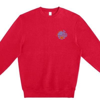 Blue Collar Oliver Anthony Rich Men North Of Richmond Flag Premium Crewneck Sweatshirt