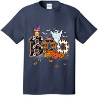 Boo Creepy Owl Pumpkin Ghost Funny Halloween Costume T-Shirt