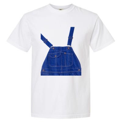 Blue Color Overall Printed On A Yellow Color Garment-Dyed Heavyweight T-Shirt