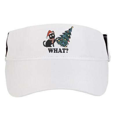 Black Cat Pushing Christmas Tree Over Cat What Christmas Adult Drive Performance Visor