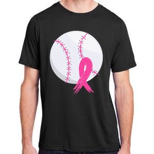 Breast Cancer Pink Ribbon Baseball Awareness Costume Adult ChromaSoft Performance T-Shirt