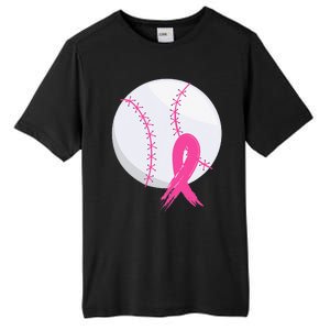 Breast Cancer Pink Ribbon Baseball Awareness Costume Tall Fusion ChromaSoft Performance T-Shirt