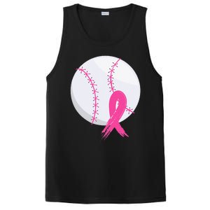 Breast Cancer Pink Ribbon Baseball Awareness Costume PosiCharge Competitor Tank