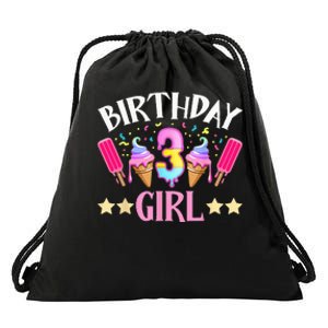 Birthday Cake Popsicle Dessert Sweet Tooth Ice Cream Drawstring Bag