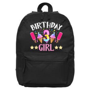 Birthday Cake Popsicle Dessert Sweet Tooth Ice Cream 16 in Basic Backpack