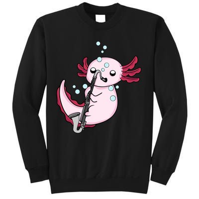 Bass Clarinet Player  Axolotl Music Lover Bass Clarinet Sweatshirt