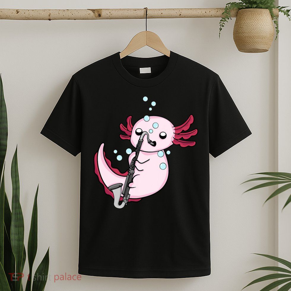Bass Clarinet Player  Axolotl Music Lover Bass Clarinet T-Shirt