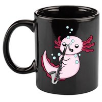 Bass Clarinet Player  Axolotl Music Lover Bass Clarinet 11oz C Handle Ceramic Mug
