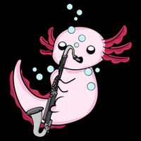 Bass Clarinet Player  Axolotl Music Lover Bass Clarinet Drawstring Bag