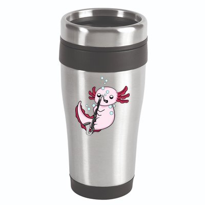 Bass Clarinet Player  Axolotl Music Lover Bass Clarinet 16oz Travel Tumbler